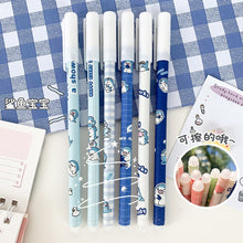 Load image into Gallery viewer, Haile 6Pc/Set Kawaii Game Cartoons Neutral Erasable Pen 0.5mm blue Gel Pens Washable Handle
