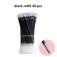 Load image into Gallery viewer, 3+20Pcs Ballpoint Pen And Refill Black Blue Red Ink Bullet 0.5mm Gel Pens