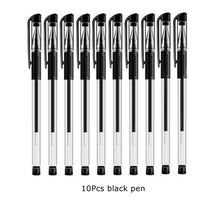Load image into Gallery viewer, 3+20Pcs Ballpoint Pen And Refill Black Blue Red Ink Bullet 0.5mm Gel Pens