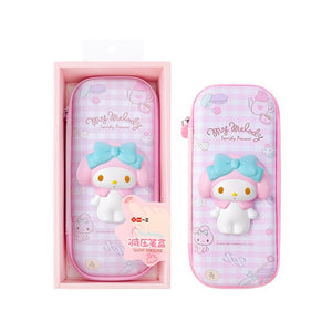 Sanrio Kawaii Hello Kitty Cinnamoroll Melody School Pencils, Pen Case