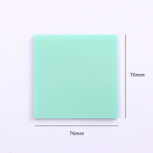 50 hojas de libretas adhesivas transparentes publicadas (colores) 
