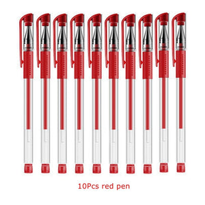 3+20Pcs Ballpoint Pen And Refill Black Blue Red Ink Bullet 0.5mm Gel Pens