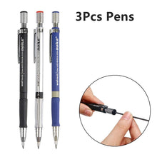 Load image into Gallery viewer, 2.0 mm Mechanical Pencils Set 2B Automatic Student Pencils Color/Black Lead Refills Art Sketch Kawaii