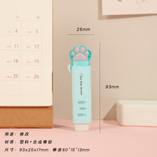 Load image into Gallery viewer, Kawaii Push-pull Design Cat Paw Portable Rubber Eraser Cute Erasers for Kids