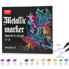 Load image into Gallery viewer, 36 Colors Acrylic Paint Marker Pens, Extra Fine and Dots Tip, for Rock Painting, Mug, Ceramic, Glass, Wood, Fabric,Canvas,Metal