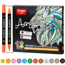 Load image into Gallery viewer, 36 Colors Acrylic Paint Marker Pens, Extra Fine and Dots Tip, for Rock Painting, Mug, Ceramic, Glass, Wood, Fabric,Canvas,Metal