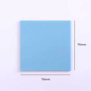 50 hojas de libretas adhesivas transparentes publicadas (colores) 