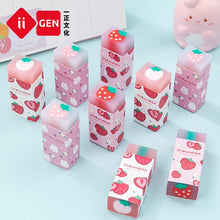 Cargar imagen en el visor de la galería, Goma De Borrar Dulce Conejo Fresa Kawaii