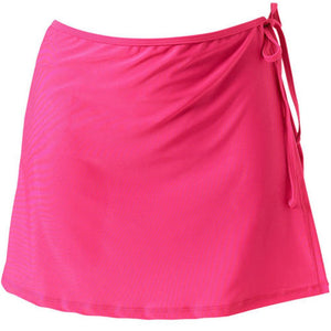 Falda holgada de moda para mujer, pareo para vacaciones de verano, vestido de playa para nadar, Bikini corto liso, bañador informal para cubrirse