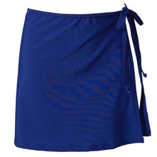 Cargar imagen en el visor de la galería, Falda holgada de moda para mujer, pareo para vacaciones de verano, vestido de playa para nadar, Bikini corto liso, bañador informal para cubrirse
