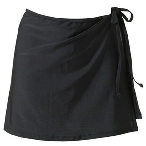 Falda holgada de moda para mujer, pareo para vacaciones de verano, vestido de playa para nadar, Bikini corto liso, bañador informal para cubrirse