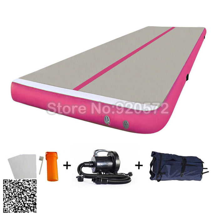 Free Shipping 5m Pink Inflatable Cheap Gymnastics Mattress Gym Tumble Airtrack Floor Tumbling Air Track For Sale