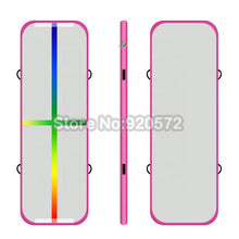 Charger l&#39;image dans la galerie, Free Shipping 5m Pink Inflatable Cheap Gymnastics Mattress Gym Tumble Airtrack Floor Tumbling Air Track For Sale