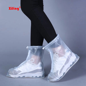 High Quality Rain Waterproof Boots Cover Heels Boots Men Women's Reusable Shoes raincoat Thicker Non-slip Waterproof shoe cover
