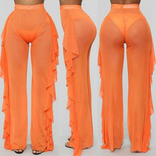 Load image into Gallery viewer, Sexy Women Bikini Cover Up Mesh Sheer See Through Plus Size Swimwear Bathing Pants Trousers Swimsuit Beachwear Swimming Suit