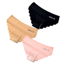 Load image into Gallery viewer, Panties For Women Seamless Panty Set Solid Invisible Underwear Sexy Low Waist Briefs Women&#39;s Underpants Lingerie Dropship 3 Pcs