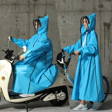 Charger l&#39;image dans la galerie, 2019 Hot Sale EVA Raincoat Women/Men Zipper Hooded Poncho Motorcycle Rainwear Long Style Hiking Poncho Environmental Rain Jacket