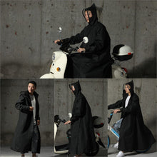 Charger l&#39;image dans la galerie, 2019 Hot Sale EVA Raincoat Women/Men Zipper Hooded Poncho Motorcycle Rainwear Long Style Hiking Poncho Environmental Rain Jacket