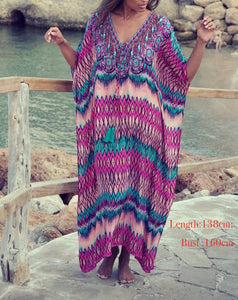 2020 Vestido playero de chifón para mujer