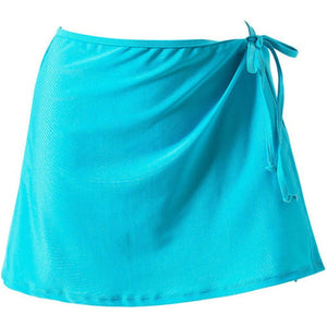Women Fashion Beach Vacation Bikini Skirt Solid Color Lace-Up Mini Skirt Female Swim Bikini Bottom Hot Sale
