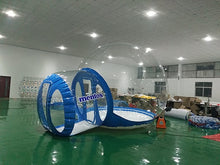 Cargar imagen en el visor de la galería, Carpa De Burbuja Inflable Transparente Con Túnel Para La Venta Fabricante De China, Carpas Inflables Para Ferias Comerciales, Carpa De Jardín Inflable