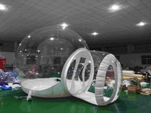 Cargar imagen en el visor de la galería, Carpa De Burbuja Inflable Transparente Con Túnel Para La Venta Fabricante De China, Carpas Inflables Para Ferias Comerciales, Carpa De Jardín Inflable