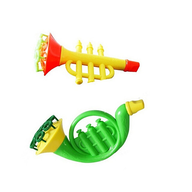Children Water Blowing Toys Outdoor Fun Sport Soap Blowing Bubble Horn No Liquild Concentrate Stick Tray Kids Toys Kits DS29