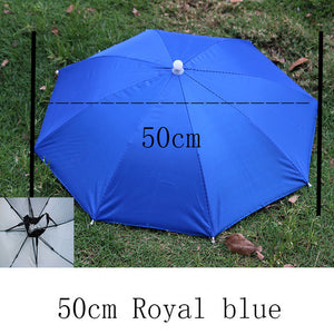 YADA Outdoor Umbrella Hat Novelty Foldable Sun Day Rainy Day Hands Free Rainbow Folding & Waterproof Multicolor Hat Cap YS0018