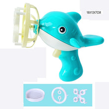 Charger l&#39;image dans la galerie, Summer Funny Magic Bubble Blower Machine Electric Automatic Bubble Maker Gun with Mini Fan Kids Outdoor Toys Wedding Supplies