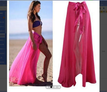 Load image into Gallery viewer, Womens Swim Wear Bikini Cover Up Sheer Beach Mini Wrap Skirt Sarong Pareo Shorts Summer Beachwear