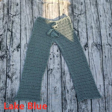 Load image into Gallery viewer, Hand Crochet Sexy Beach Bikini cover up deep v at the front and back Top Swim Trousers Long Hot pants