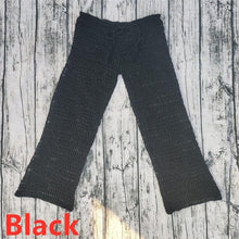 Load image into Gallery viewer, Hand Crochet Sexy Beach Bikini cover up deep v at the front and back Top Swim Trousers Long Hot pants