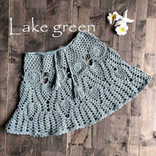 Load image into Gallery viewer, 2019 New Sexy Crochet Tassel Beach Skirt Cotton Swimsuit Fused Skirt Casual Beach Running Lace See Through Slim Mini Skirts