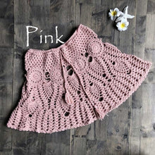 Load image into Gallery viewer, 2019 New Sexy Crochet Tassel Beach Skirt Cotton Swimsuit Fused Skirt Casual Beach Running Lace See Through Slim Mini Skirts
