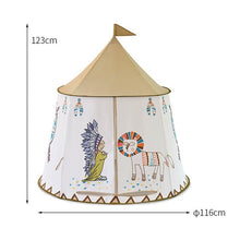 Cargar imagen en el visor de la galería, YARD Kid Tent House Portable Princess Castle 123 * 116cm Presente Hang Flag Children Teepee Carpa Play Tent Birthday Christmas Gift