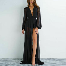 Cargar imagen en el visor de la galería, 2020 Pareo Beach Cover Up mujeres playa vestido sólido Bikini cubrir traje De baño mujeres Robe De Plage ropa De playa Cardigan traje De baño