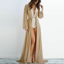 Cargar imagen en el visor de la galería, 2020 Pareo Beach Cover Up mujeres playa vestido sólido Bikini cubrir traje De baño mujeres Robe De Plage ropa De playa Cardigan traje De baño