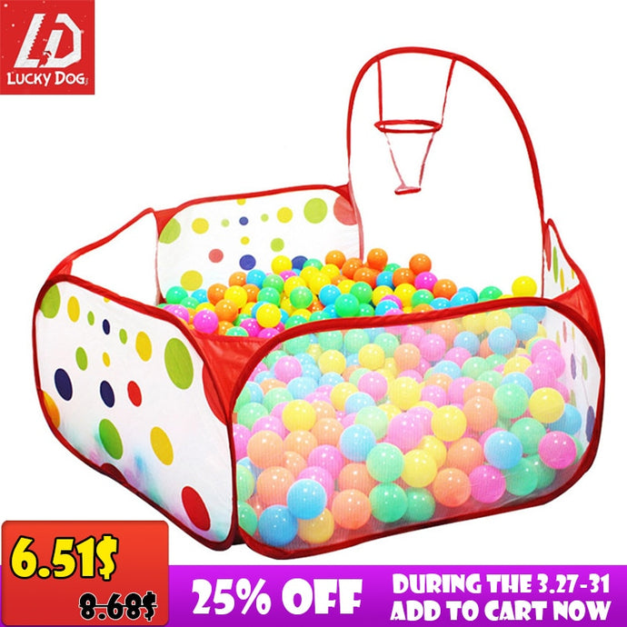 Cercadinho de Bebê Crianças Tenda Brinquedo oceano piscina de Bolinhas Bola pit com Cesta de Brinquedos para As Crianças Ao Ar Livre Ballenbak