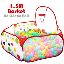 Charger l&#39;image dans la galerie, Cercadinho de Bebê Crianças Tenda Brinquedo oceano piscina de Bolinhas Bola pit com Cesta de Brinquedos para As Crianças Ao Ar Livre Ballenbak