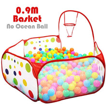 Charger l&#39;image dans la galerie, Cercadinho de Bebê Crianças Tenda Brinquedo oceano piscina de Bolinhas Bola pit com Cesta de Brinquedos para As Crianças Ao Ar Livre Ballenbak