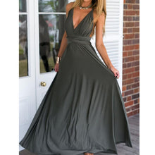 Load image into Gallery viewer, Sexy Women Multiway Wrap Convertible Boho Maxi Club Red Dress Bandage Long Dress Party Bridesmaids Infinity Robe Longue Femme