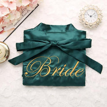Cargar imagen en el visor de la galería, Mujeres chinas rayón bordado novia dama de honor Kimono Albornoz vestido Sexy Mini dormir camisón ropa de dormir batas de boda S0102