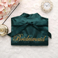 Cargar imagen en el visor de la galería, Mujeres chinas rayón bordado novia dama de honor Kimono Albornoz vestido Sexy Mini dormir camisón ropa de dormir batas de boda S0102