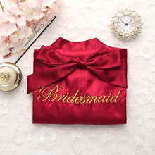 Cargar imagen en el visor de la galería, Mujeres chinas rayón bordado novia dama de honor Kimono Albornoz vestido Sexy Mini dormir camisón ropa de dormir batas de boda S0102