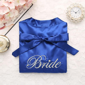 Mujeres chinas rayón bordado novia dama de honor Kimono Albornoz vestido Sexy Mini dormir camisón ropa de dormir batas de boda S0102