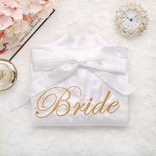 Cargar imagen en el visor de la galería, Mujeres chinas rayón bordado novia dama de honor Kimono Albornoz vestido Sexy Mini dormir camisón ropa de dormir batas de boda S0102