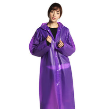 Charger l&#39;image dans la galerie, Women Raincoat Men Black Rain Clothes covers Impermeable Rainwear Capa de chuva chubasquero Poncho Waterproof Hooded Rain Coat