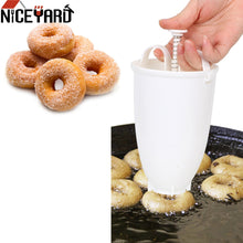 Charger l&#39;image dans la galerie, Donut Mould Easy Fast Portable Donut Maker Manual Waffle Dispenser Doughnut Machine Arabic Waffle Plastic Lightweight Deep Fry