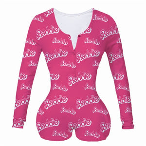 Sexy Women Bodysuit Long Sleeve Deep V Neck Bodycon Slim Leotard Bodysuit Button Short Pajama Women Sleepwear Jumpsuit Lingerie