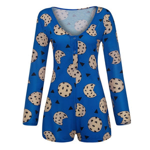 Sexy Women Bodysuit Long Sleeve Deep V Neck Bodycon Slim Leotard Bodysuit Button Short Pajama Women Sleepwear Jumpsuit Lingerie